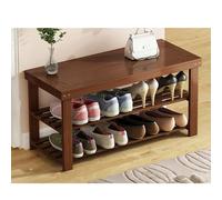 Elegante scarpiera in legno - Contenitore da ingresso, design compatto (90 x 26,5 x 41,5 cm) per soggiorno, soluzione perfetta per esporre scarpe e sedute