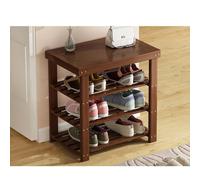 Elegante scarpiera in legno - soluzione compatta per ingresso e soggiorno (60 x 26,5 x 61,5 cm) - Scarpa elegante per piccoli spazi