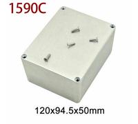 Elegante Scatola Contenitore Alluminio Argento per Progetti Strumenti Elettronic