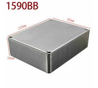 Elegante Scatola Contenitore Alluminio Argento per Progetti Strumenti Elettronic