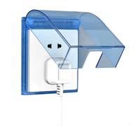 Elegante scatola impermeabile per prese elettriche, protezione ideale contro l'umidità (blu)