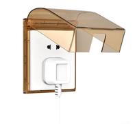 Elegante scatola impermeabile per prese elettriche, protezione ideale contro l'umidità (oro)