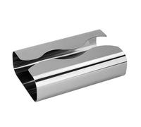 Elegante scatola per fazzoletti curva in acciaio inossidabile semplice stile nordico superfici robuste ricarica facile titolari di carta decorazioni per la casa finitura scatola di tessuto in acciaio