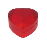 Elegante scatola portagioie a forma di cuore, in resina, con faretto LED