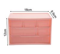 Elegante scatola portaoggetti in acrilico a sei scomparti per gioielli e trucco