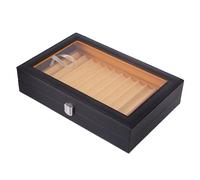 Elegante scatola portapenne in pelle con 12 griglie, organizer con coperchio e