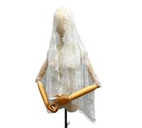 Elegante Scialle In Pizzo Per Eventi Nuziali Accessorio Tradizionale Mantiglia Sciarpa Da Sposa In Pizzo Leggero E Traspirante In Tessuto Poliestere