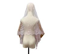 Elegante Scialle In Pizzo Per Eventi Nuziali Accessorio Tradizionale Mantiglia Sciarpa Da Sposa In Pizzo Leggero E Traspirante In Tessuto Poliestere