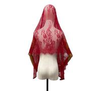 Elegante Scialle In Pizzo Per Eventi Nuziali Accessorio Tradizionale Mantiglia Tessuto Leggero In Poliestere Traspirante Sciarpa Da Sposa In Poliestere Leggero