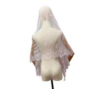Elegante Scialle In Pizzo Per Eventi Nuziali Accessorio Tradizionale Mantiglia Tessuto Leggero In Poliestere Traspirante Sciarpa Da Sposa In Poliestere Leggero
