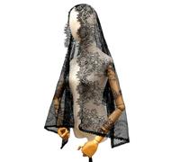 Elegante Scialle In Pizzo Per Eventi Nuziali Accessorio Tradizionale Mantiglia Tessuto Leggero In Poliestere Traspirante Sciarpa Da Sposa In Poliestere Leggero