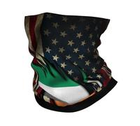 Elegante Sciarpa a Tubo,America And Ireland Irish Flag Scratch,Ghetta da Collo Elastico Bandana per Uomo Ciclismo Outdoor 26X30cm