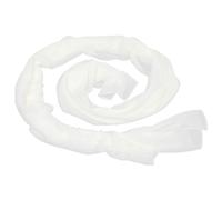 Elegante sciarpa in chiffon con perle finte per donna, leggera e traspirante,