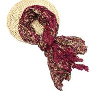 Elegante Sciarpa Lunga Ufficio Donne Accessorio Crinkle Spalla Wrap Per Meteo di Transizione Moda Styling Accessori Primavera Autunno Sciarpa