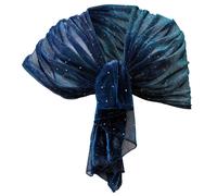 Elegante Sciarpa Metallizzata Pois Scialle Brillante Foulard Stola CopriSpalle