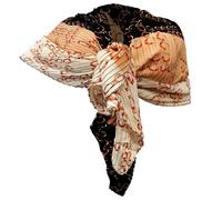 Elegante Sciarpa Plisse Misto Seta Sciale Foulard Donna Cerimonia Bianco Beige