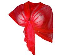 Elegante SCIARPA Scialle Glitter Brillante Foulard,da Donna Ragazza Coprispalle