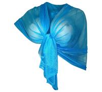 Elegante SCIARPA Scialle Glitter Brillante Foulard,da Donna Ragazza Coprispalle