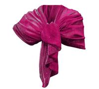 Elegante SCIARPA Stola Plissettata Luminosa Leggera Foulard Sciale Coprispalle