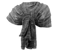 Elegante SCIARPA Stola Plissettata Luminosa Leggera Foulard Sciale Coprispalle