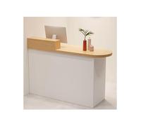 Elegante scrivania per reception con cassetti e ripiani, 120 cm, funzionale, per negozi e cliniche, mobili moderni per reception
