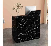 Elegante scrivania per reception con cassetto chiudibile a chiave, 120 cm, bancone per negoziati, ideale per la hall dell'ufficio e gli spazi commerciali, design moderno e funzionale