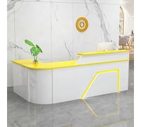 Elegante scrivania per reception con luciModerno banco cassa per negozi Mobili da ricevimento alla moda Mobili da ricevimento per la stazione di cassa contemporanea al dettaglio