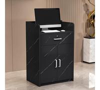 Elegante scrivania per ricevimenti dal design moderno per uffici, saloni di bellezza e aziende, migliora l'esperienza del cliente, mobili eleganti per spazi professionali