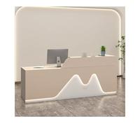 Elegante scrivania per ricevimento a LED, per ufficio, casa, vendita al dettaglio e atrio, mobili moderni per ricevimenti illuminati per un design elegante e una migliore esperienza del cliente