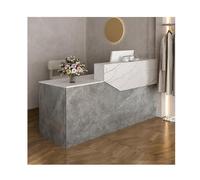 Elegante scrivania per ricevimento con cassetti chiudibili, larghezza 120 cm, per ufficio, salone, clinica aziendale e casa, tavolo per la cassa moderno