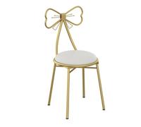 Elegante sedia bianca a forma di farfalla, sgabello moderno con fiocco, perfetto per cucina, sala da pranzo, caffetteria, ristorante, camera da letto e arredamento per la casa.