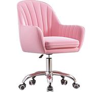 Elegante sedia da ufficio girevole in velluto moderna - Sedia ergonomica da scrivania per casa, ufficio, studio, soggiorno, trucco e camera da letto - Design comodo e chic