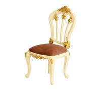 Elegante Sedia Dollhouses Figura Sedia Da Pranzo Con Sculture Dettagliate Flessibile Piccolo Mobili Per Mostre Miniatura Case Delle Bambole Mobili Accessori