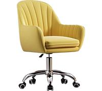 Elegante sedia ergonomica da ufficio in velluto, sedia girevole da scrivania per casa, ufficio, studio, soggiorno, trucco e camera da letto, comoda sedia imbottita per computer