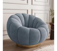 Elegante sedia girevole a 360 gradi con divano rotondo ottomano accogliente per camera da letto o sala lettura elegante design a pedale per il massimo comfort