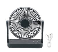 Elegante serenità: ventilatore da scrivania silenzioso con ricarica USB, velocità regolabili e design portatile, il tuo compagno ideale per casa,