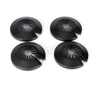 Elegante set di 5 copritubo con flangia nera per migliorare il tuo stile interno (14-29 mm)