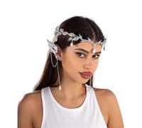 Elegante set di accessori per capelli con strass, fascia e clip per orecchie, regalo per donne giovani e trendsetter