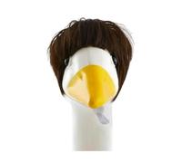 Elegante set di accessori per esterni con parrucca afro per taglio di capelli a bob, grazioso vestito da oca per prato e giardino, 3 pezzi (3)