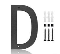 Elegante set di numeri civici da 30,5 cm per una facile installazione esterna in materiale ABS resistente alle intemperie per anni di utilizzo per case e aziende (D)