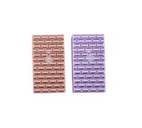 Elegante set di portasigarette da 100 mm, formato sottile, con strass, in plastica, combinabile in nero/viola/blu/rosa/viola, sempre 2 pezzi (rosso + lilla)