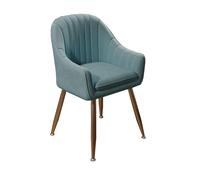 Elegante set di sedie da pranzo imbottite moderne con 1 poltrona con gambe in metallo per cucina, soggiorno, reception, sala d'attesa, camera da letto (colore: G1)