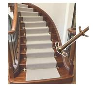 Elegante set di staffe porta asta for tappeto for scale in ottone for corridori di tappeti: supporto durevole ed elegante for le scale(1pc,L75cm(29.52in))