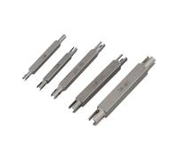 Elegante set estrattore rubinetto a vite colore argento 5 pz rubinetti esagonali