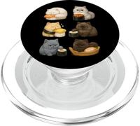 Elegante set per sushi a forma di gatto persiano in stile kawaii PopSockets PopGrip per MagSafe