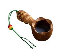 Elegante setaccio da tè in bambù unico in bambù con manico lungo per gli appassionati di rete