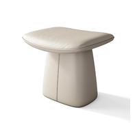 Elegante sgabello da toeletta in legno massello con cuscino, sedia da trucco e poggiapiedi, per camera da letto, spogliatoio, ingresso o pianoforte, design confortevole ed elegante