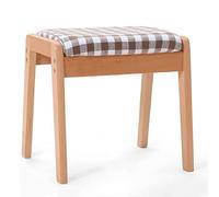 Elegante sgabello in legno massello per camera da letto, bagno, sala da pranzo e soggiorno, elegante e confortevole sedia da trucco per aree spogliatoio