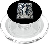 Elegante Signora Abito Floreale Vista Bloom PopSockets PopGrip per MagSafe