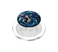 Elegante sirena Ocean Wave Art Nouveau Estetica PopSockets PopGrip per MagSafe
